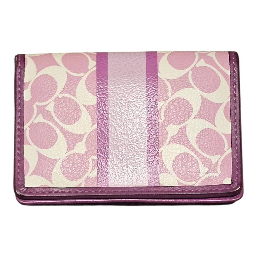 Pink and Cream Women's Wallet